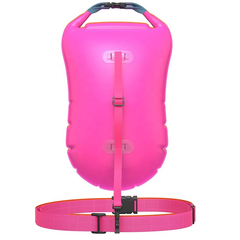 Custom Logo Open Water Safety Inflatable Floating Swim Marker Buoys Water Sports Play Equipment Waterproof Outdoor Canoe Seat