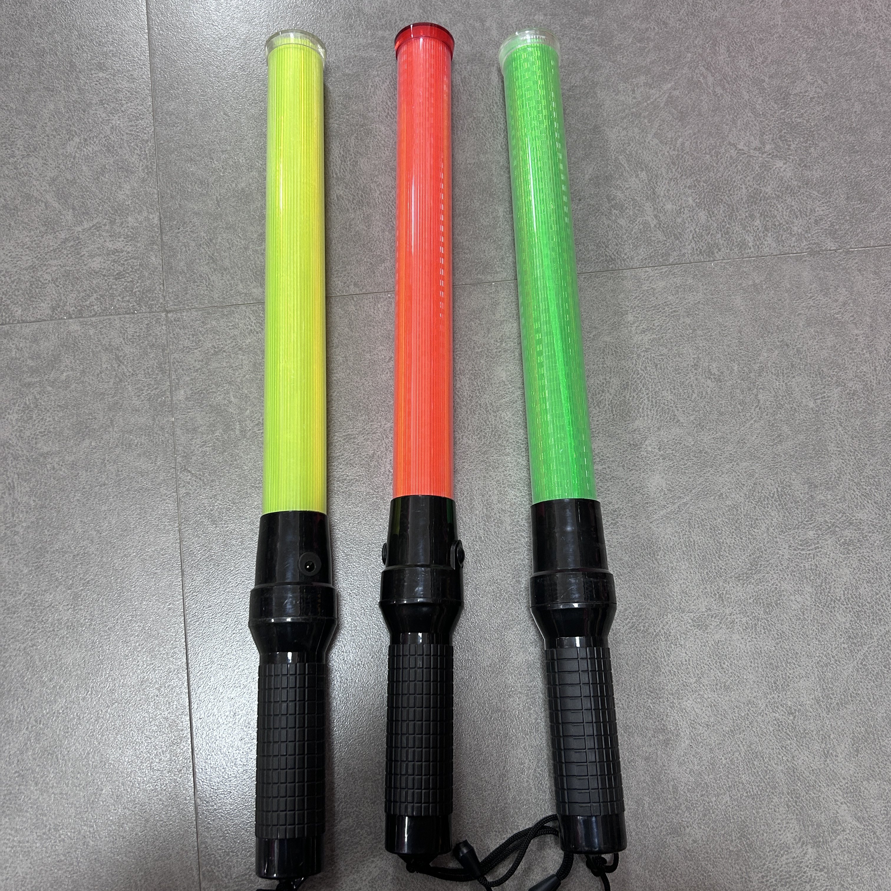 Multi-functional high-hardness waterproof handheld emergency self-defense LED warning rod traffic light rod safety baton