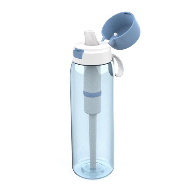 Soft Touch Sports Personal Portable Filtered Outdoor Camping Hiking Emergency Survival water Purifier Bottle With Filter