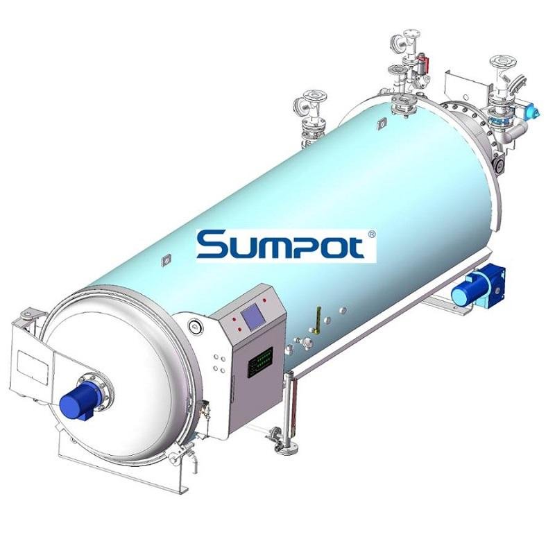 new style full water spray ready to eat meal machine retort