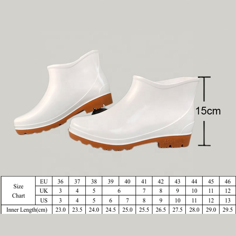 100% Pure Pvc For Men And Women Breathable Gumboots White Chemical Protective Boots Acid And Alkali Resistant Chef Shoes