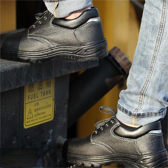 Safety Water Proof Anti Slip Work Shoes Iron Toe Puncture Resistant Men Industry Steel Toe Safety Shoes For Africa Dubai Market