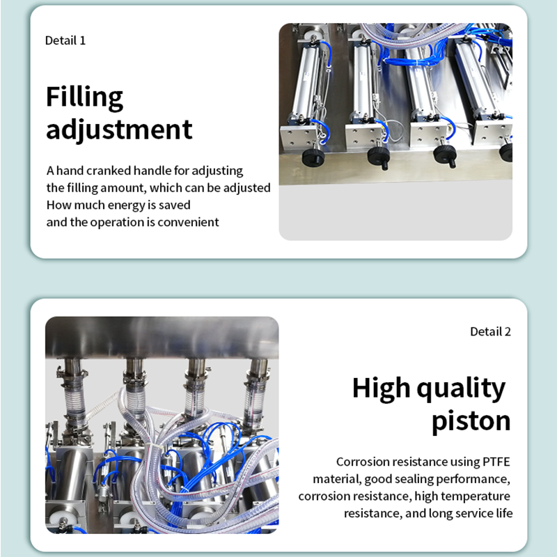 2/4/6/8/10 nozzle quantitative self-supporting suction bag filling machine paste liquid bottle automatic canning machine