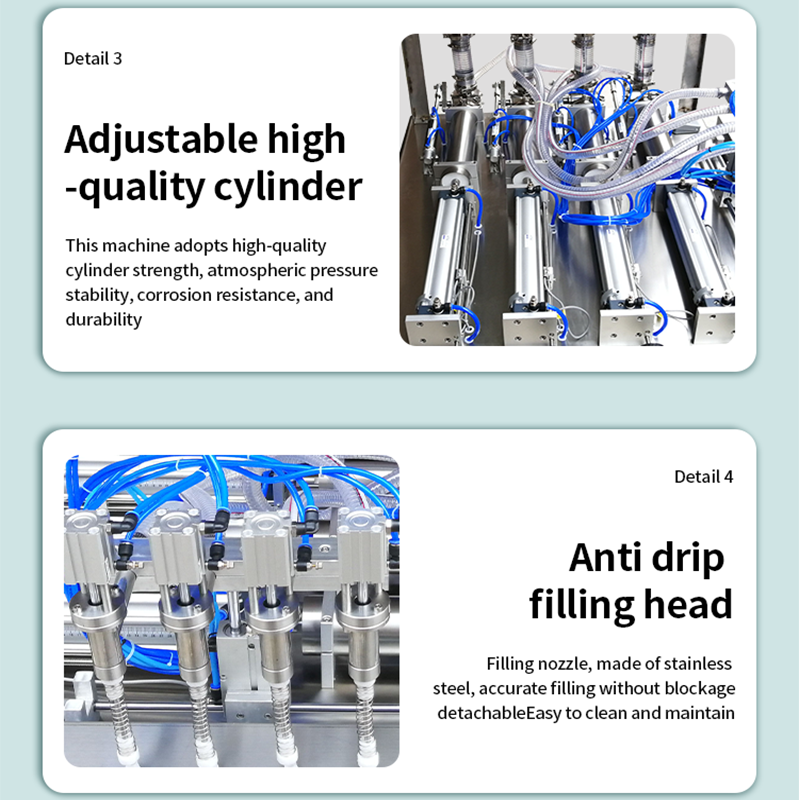2/4/6/8/10 nozzle quantitative self-supporting suction bag filling machine paste liquid bottle automatic canning machine