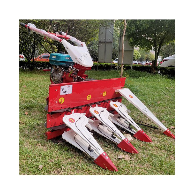 Rice harvester four-wheel sorghum harvester corn stalk tipping machine