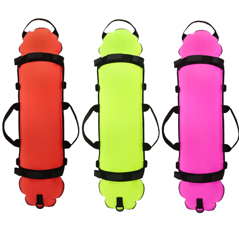 Spearfishing Freediving Snorkeling Diving Safety Float, Swimming Buoy with 60 Ft High Visible Line and Flag