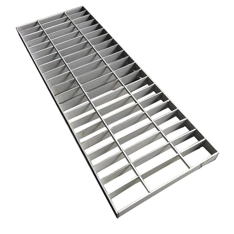 Metal Steel Sidewalk Rainwater Drain Drainage Grate Cover Welded Galvanized Tooth Terrace Ramp Canal Grating For Bridge Road