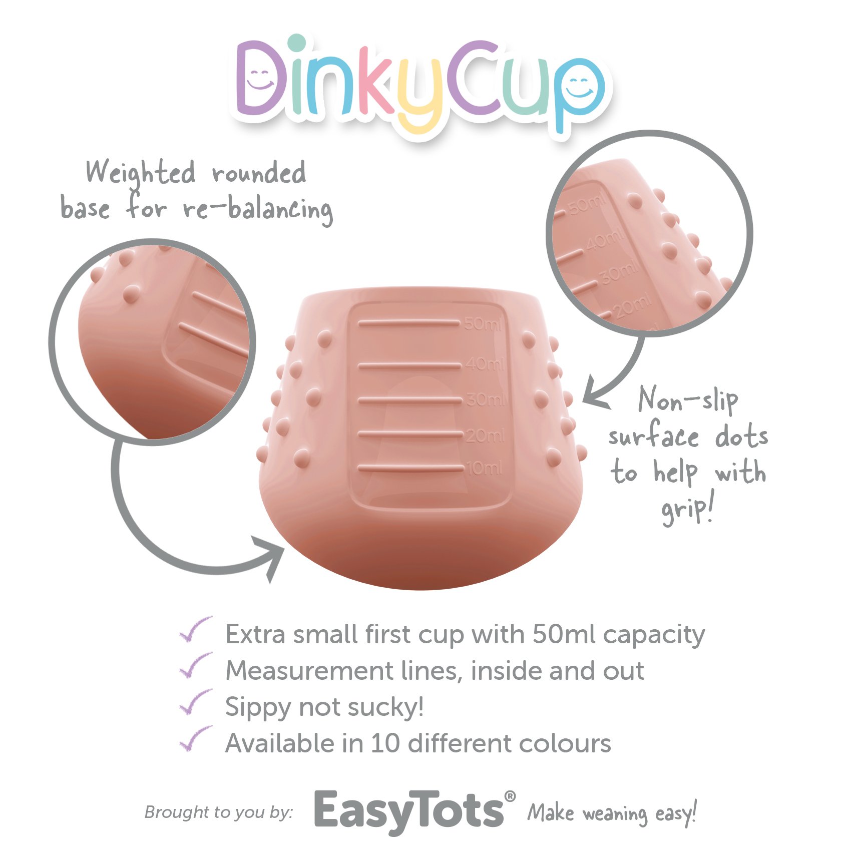 Wholesale food grade silicone baby study drink cup multi-color customized baby silicone