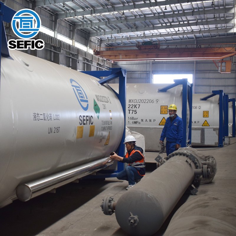 ASME Standard 20ft Cryogenic Iso Tank Container Iso Tank t75 Transport Container Factory Price