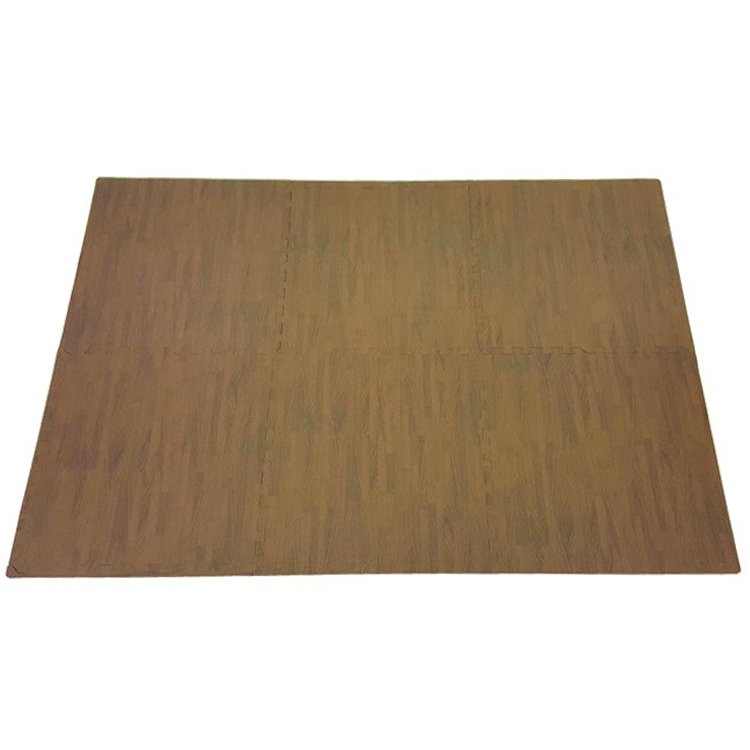 2024 Year Wood Grain Floor Mats Join-able interlocking foam tile floor Recyclable absorb shock safety eva foam puzzle mat