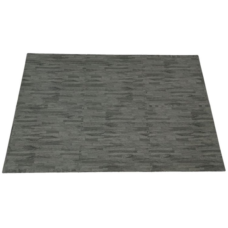 2024 Year Wood Grain Floor Mats Join-able interlocking foam tile floor Recyclable absorb shock safety eva foam puzzle mat