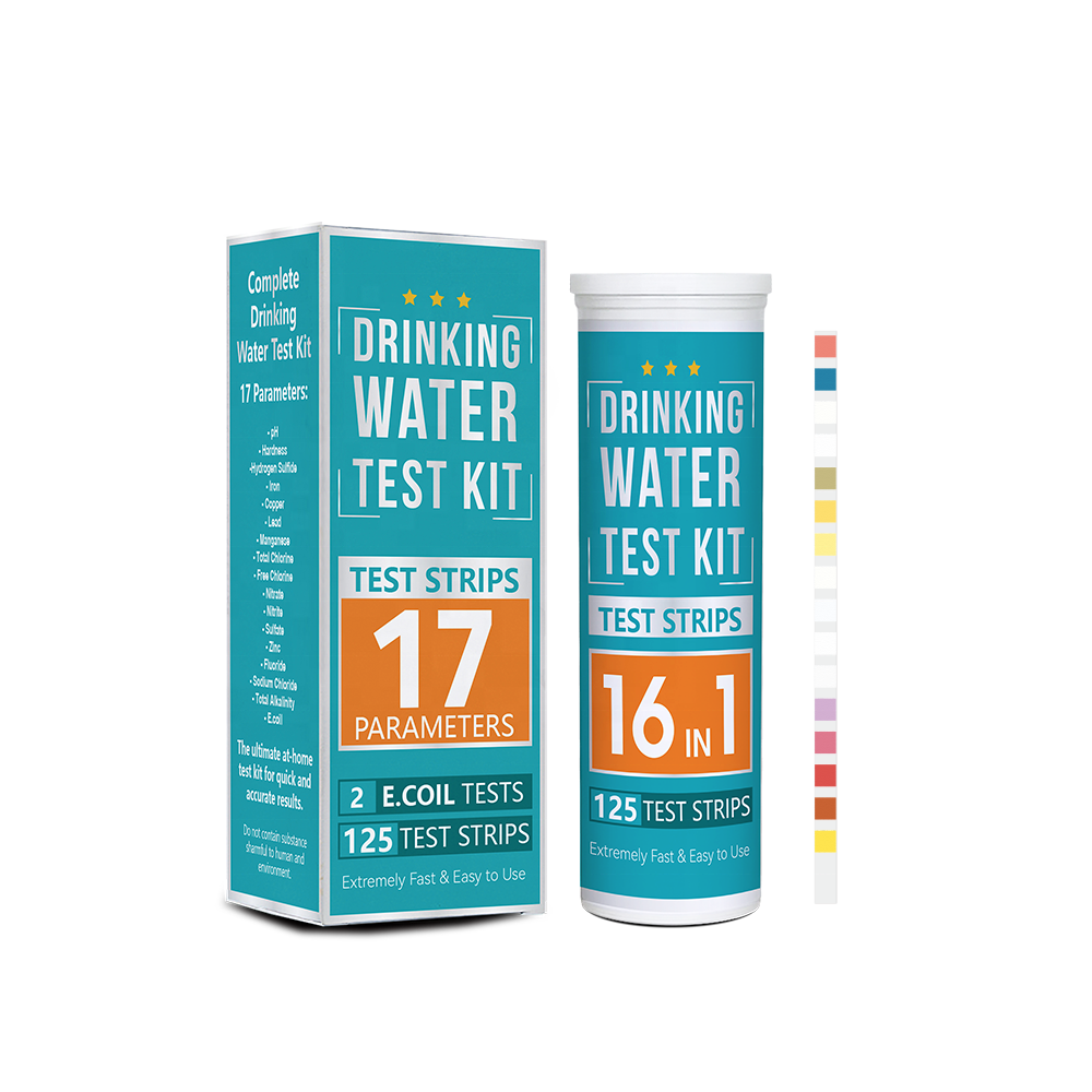 New product 17-in-1 water quality testing strip+Escherichia coli testing strip for well water, groundwater, and drinking water