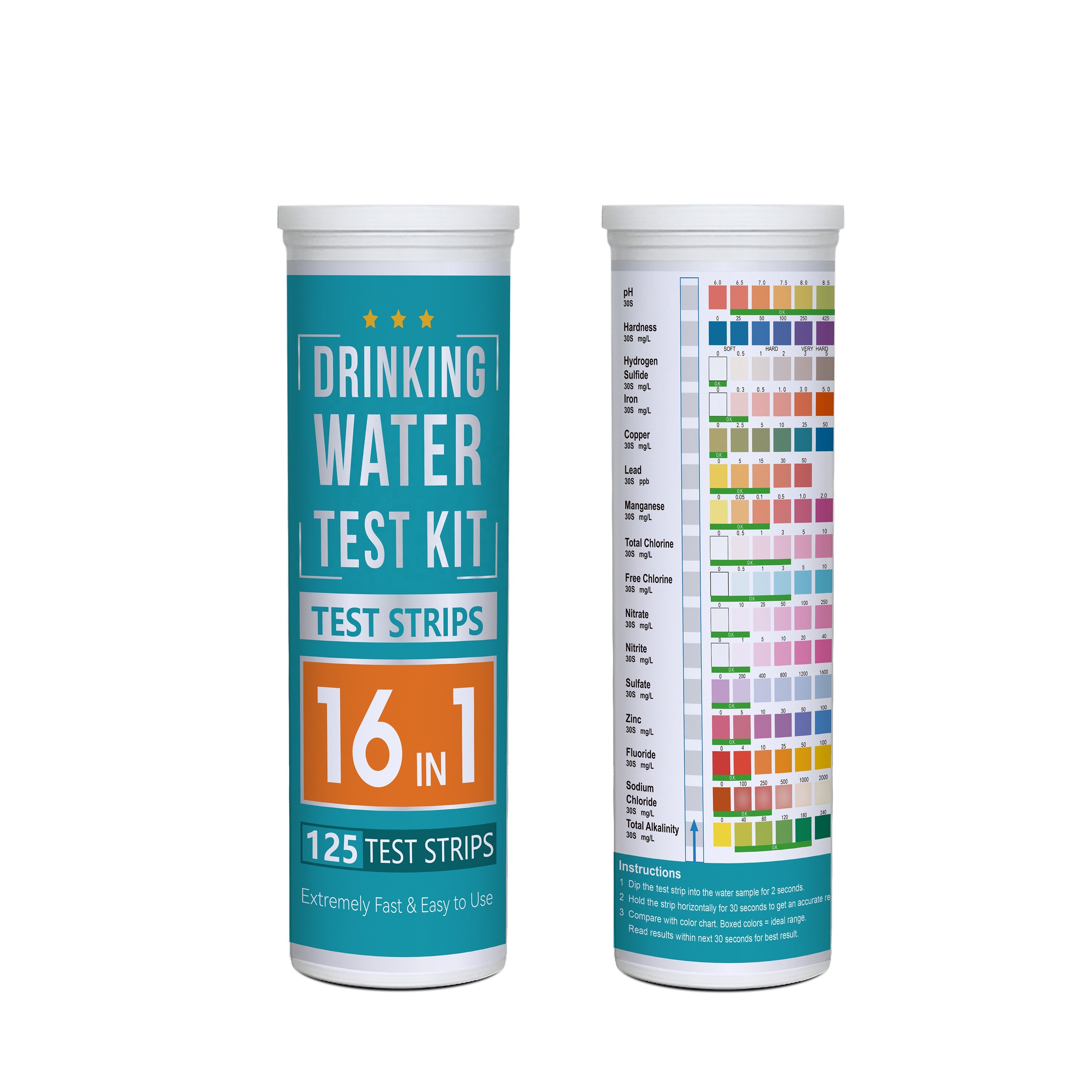 New product 17-in-1 water quality testing strip+Escherichia coli testing strip for well water, groundwater, and drinking water