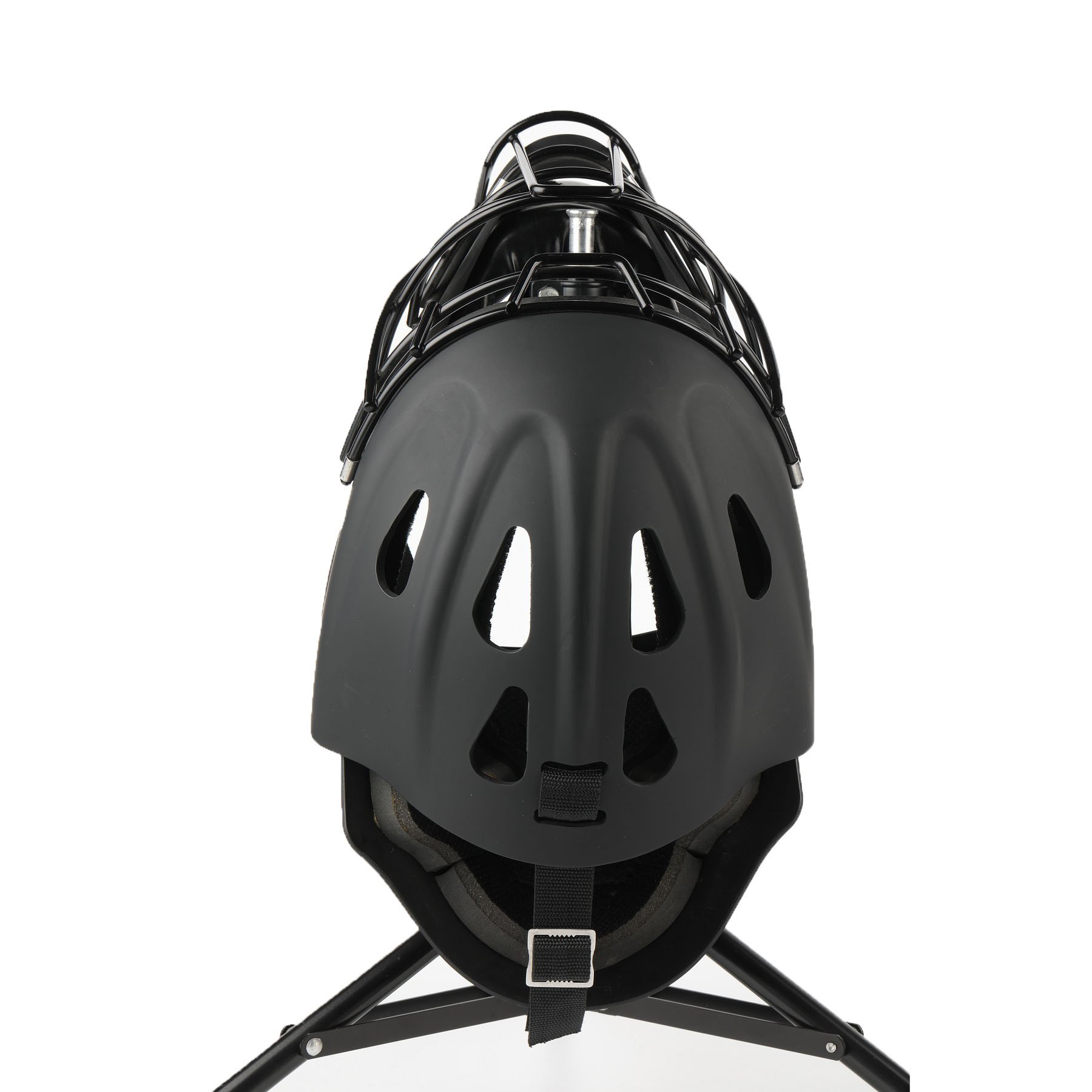 Catcher Helmet Baseball hockey style Helmet Matt Coated ABS Shell with Moisture Wicking Fabric wrapped Foam