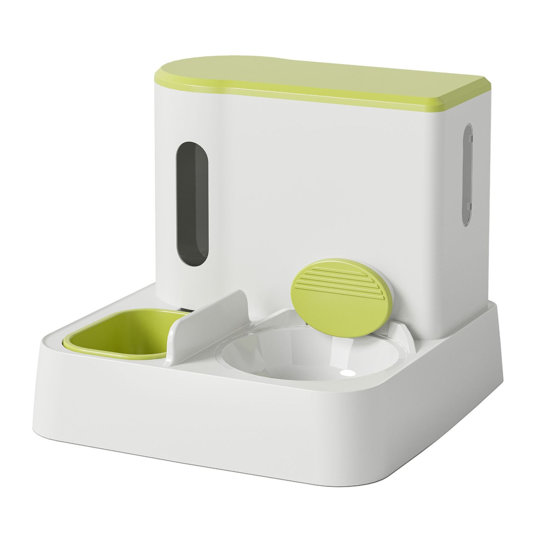 Pet bowl food bowl dog water fountain cat mobile water dispenser unplugged automatic feeding water feeding artifact