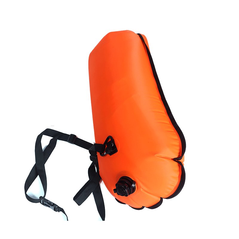 Swim Buoy with Waterproof Big Dry Bag Inside Lake Swim safe Tow Behind Floats Buoy Bag Custom Inflatable