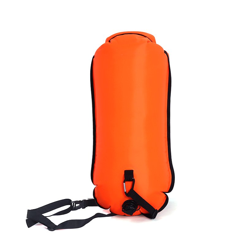 Swim Buoy with Waterproof Big Dry Bag Inside Lake Swim safe Tow Behind Floats Buoy Bag Custom Inflatable
