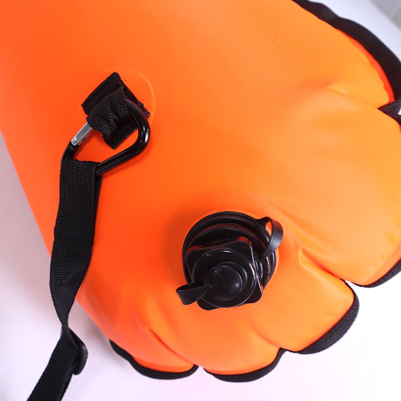 Swim Buoy with Waterproof Big Dry Bag Inside Lake Swim safe Tow Behind Floats Buoy Bag Custom Inflatable