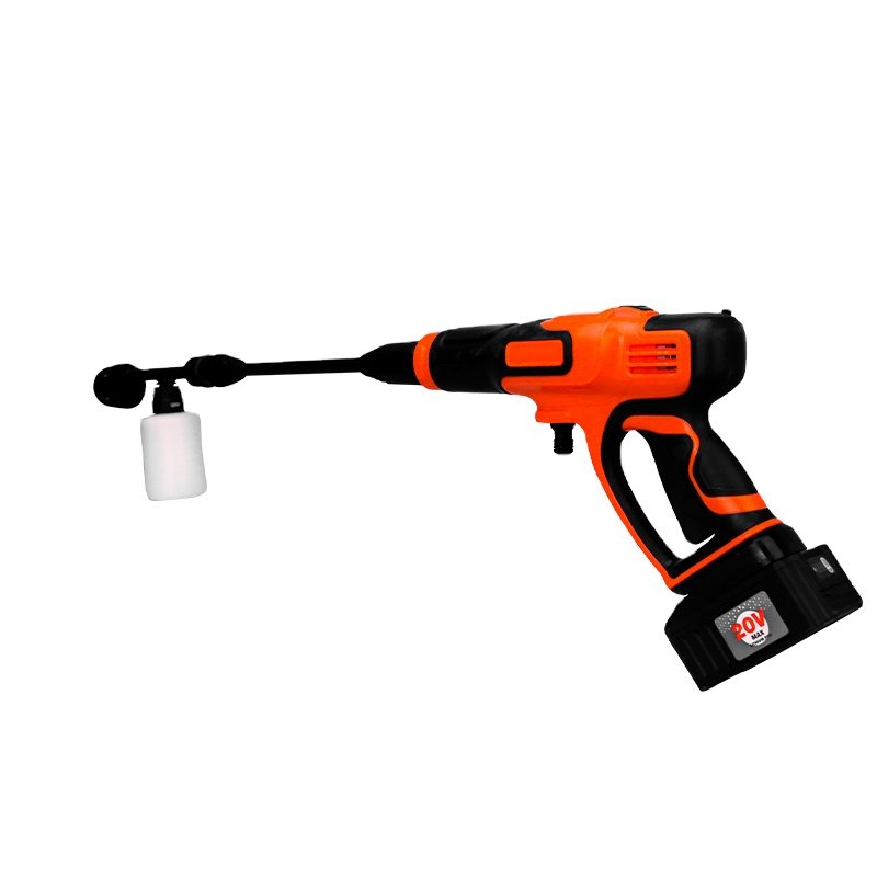 Hangtalk 21V high pressure wireless car wash gun washing with water jet foam water spray wash gun