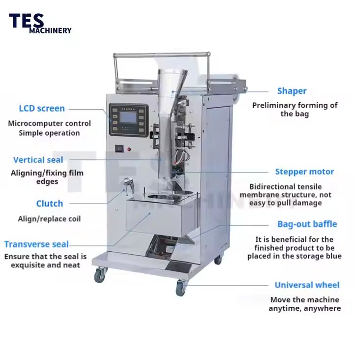 Fully Automatic Water Sachet Ice Milk and Juice Popsicle Packaging Machine for Sealing and Filling Liquid Products at High Speed