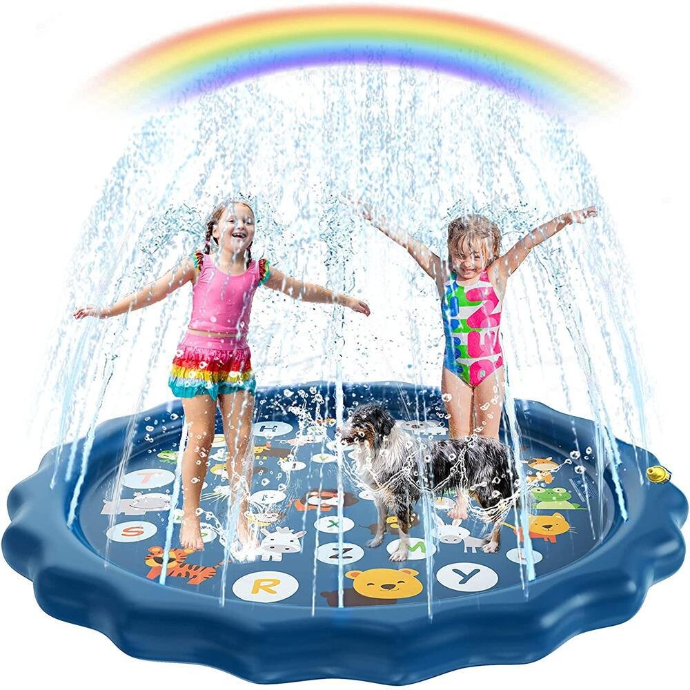 Low MOQ factory price safety PVC Sprinkler Pad Splash Play Mat Inflatable Water Splash Mat for Kids