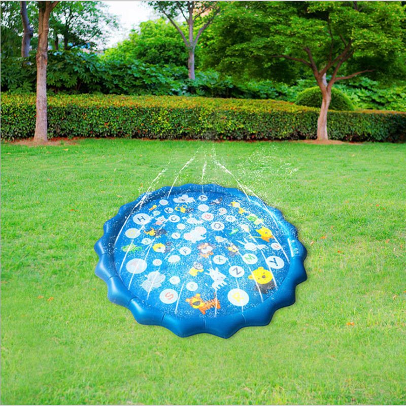 Low MOQ factory price safety PVC Sprinkler Pad Splash Play Mat Inflatable Water Splash Mat for Kids