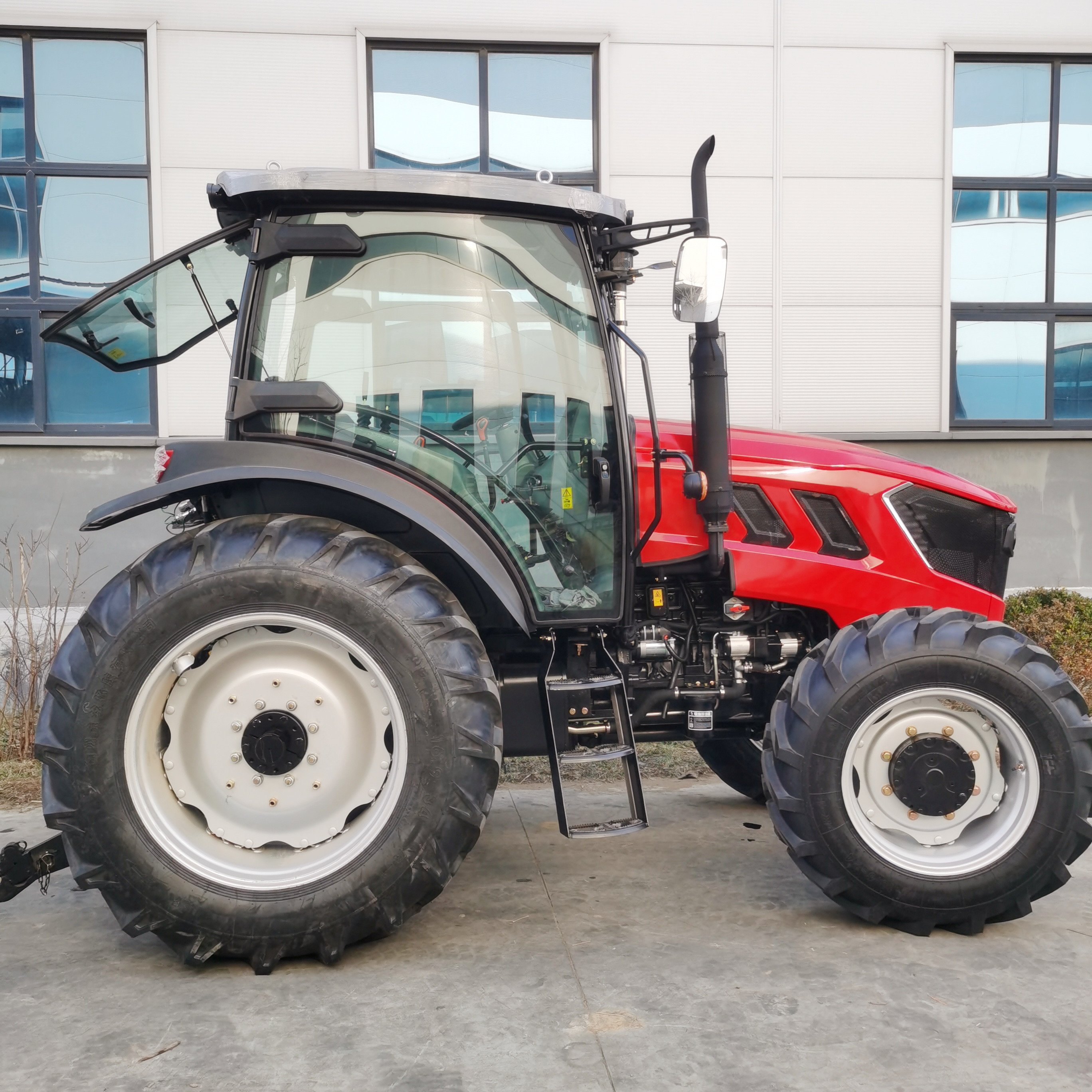 70 hp farming 4 x 4 wheel drive compact tractor with cabin and PTO post hole digger price made in china by JIULIN international