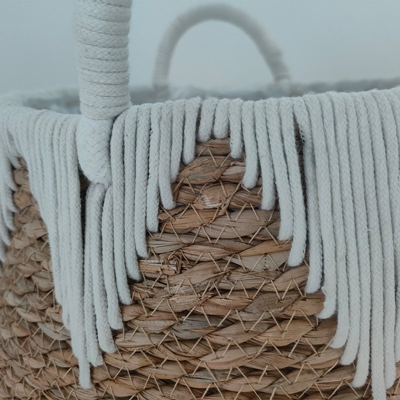 Low Price Eco-Friendly Grass Opened Weaving Basket Woven Storage Baskets