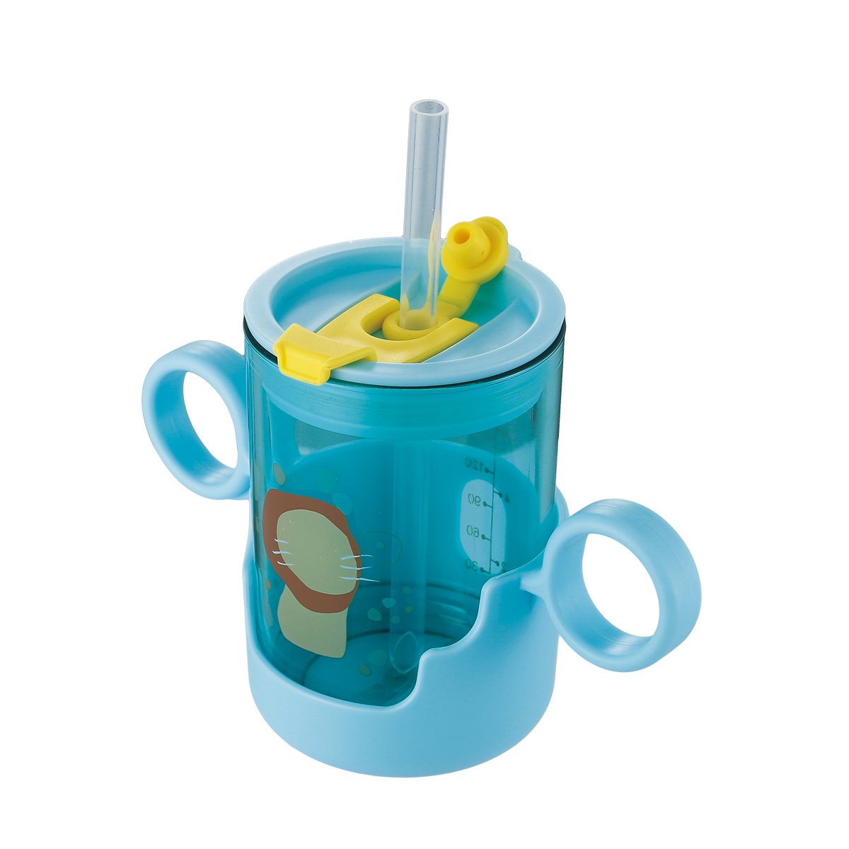 Children water cup baby training cup kids milk bottle with straw Tritan material