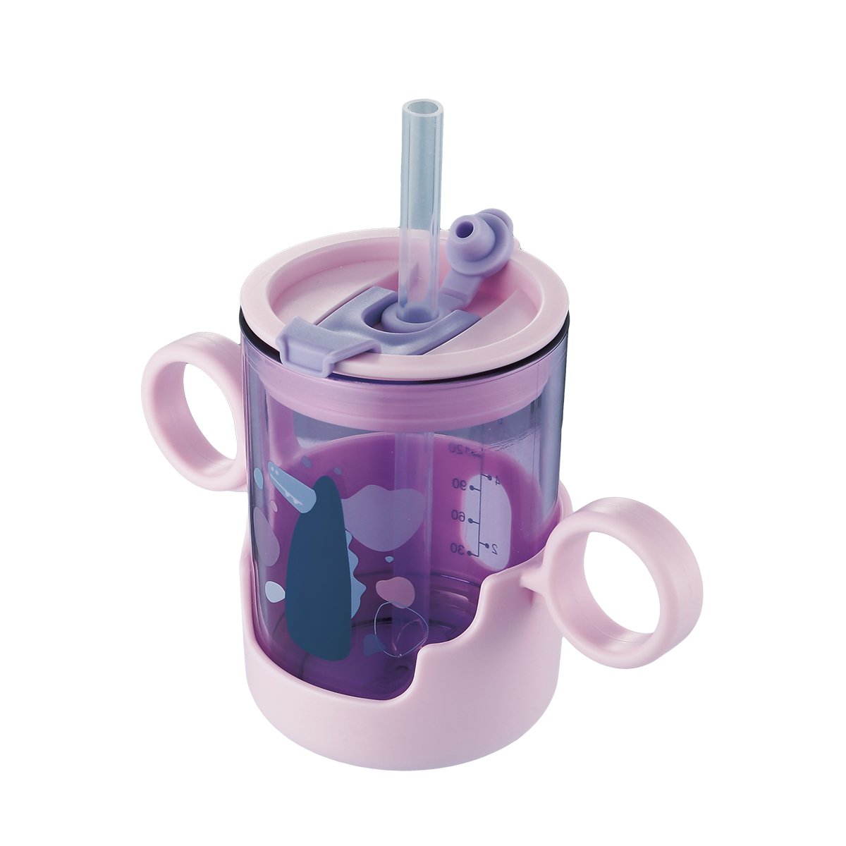Children water cup baby training cup kids milk bottle with straw Tritan material