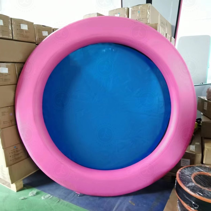 Yijia Inflatable Portable Round Sunchill Floats Water Floating Hammock Marine Air Sun Pad