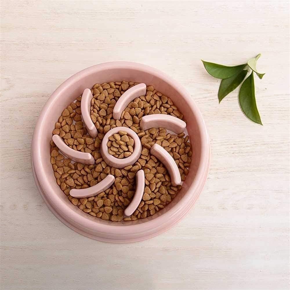 Pet anti-choking dog bowl slow-feeding bowl slow-feeding device non-slip durable dog bowl pet supplies
