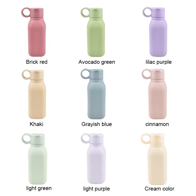 BPA Free Wholesale Silicone Leakproof Straw Water Bottle Travel School Student Gym Sport Kids Drink Water Baby Bottle Products