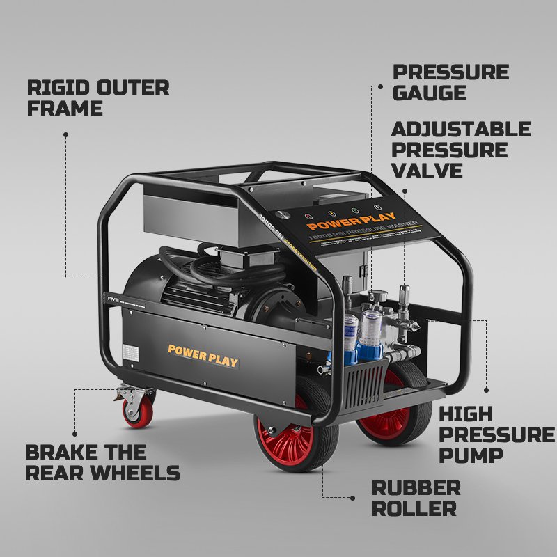700 Bar 10000PSI Pressure Industrial Pressure Washers 25kw Commercial Industrial high pressure washer