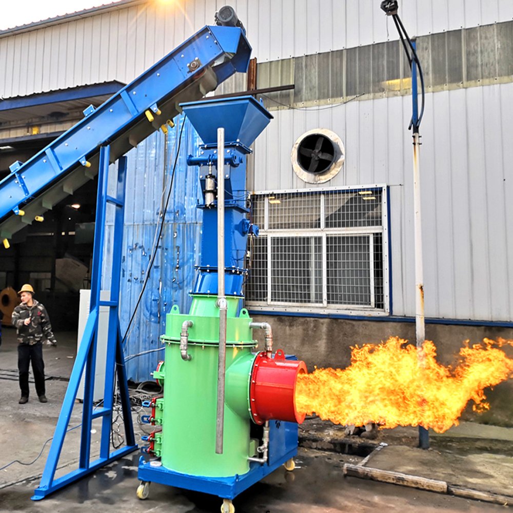 Haiqi Biomass Wood Chips Pellet Burner Gasifier Furnace Connect with Water Boiler