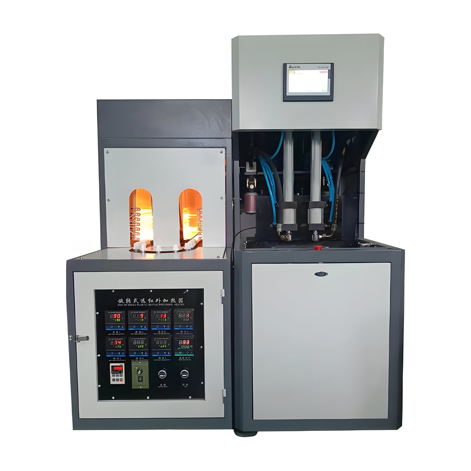 Spot New Products High Safety Level 1200 BPH Semi-Automatic PET Plastic Water Bottle Making Machine