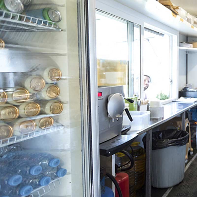 Motorized Mobile Electrico Fryer Cart Bus Cargo Coffee Fast Food Van Car for Sale Ice Cream Truck