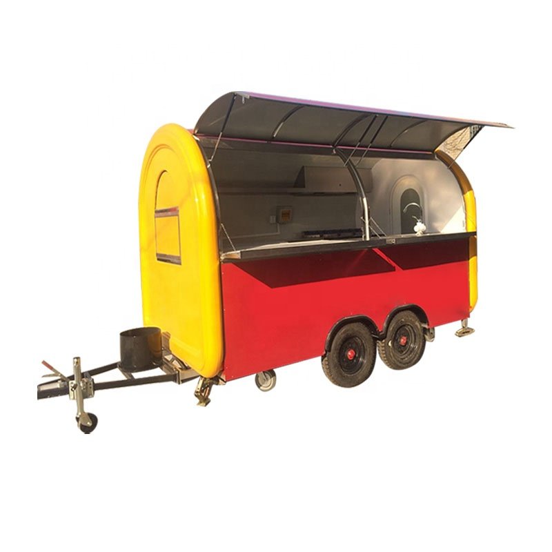 Mobile Food Trailer Lightweight Outdoor Coffee Truck Mini Foodtruck Large Coffee Food Van with AC