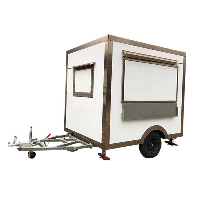 Mobile Food Trailer Lightweight Outdoor Coffee Truck Mini Foodtruck Large Coffee Food Van with AC