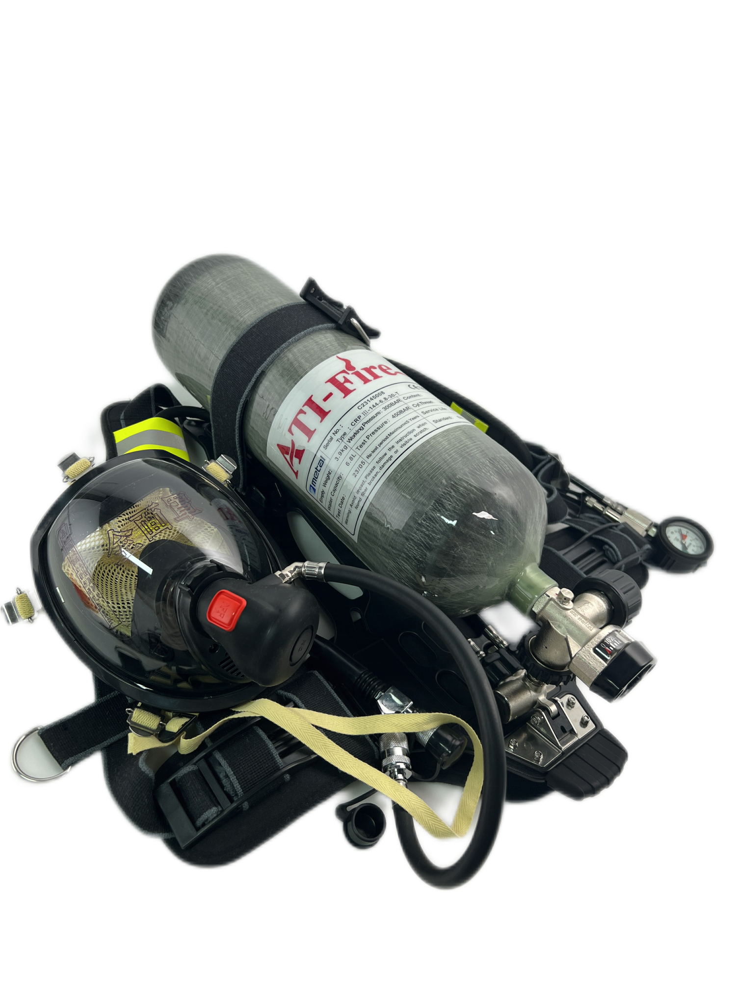 ATI-FIRE EN137 Steel Cydiner 6.8L 300 bar SCBA Firefighting Equipment Water Safety Products