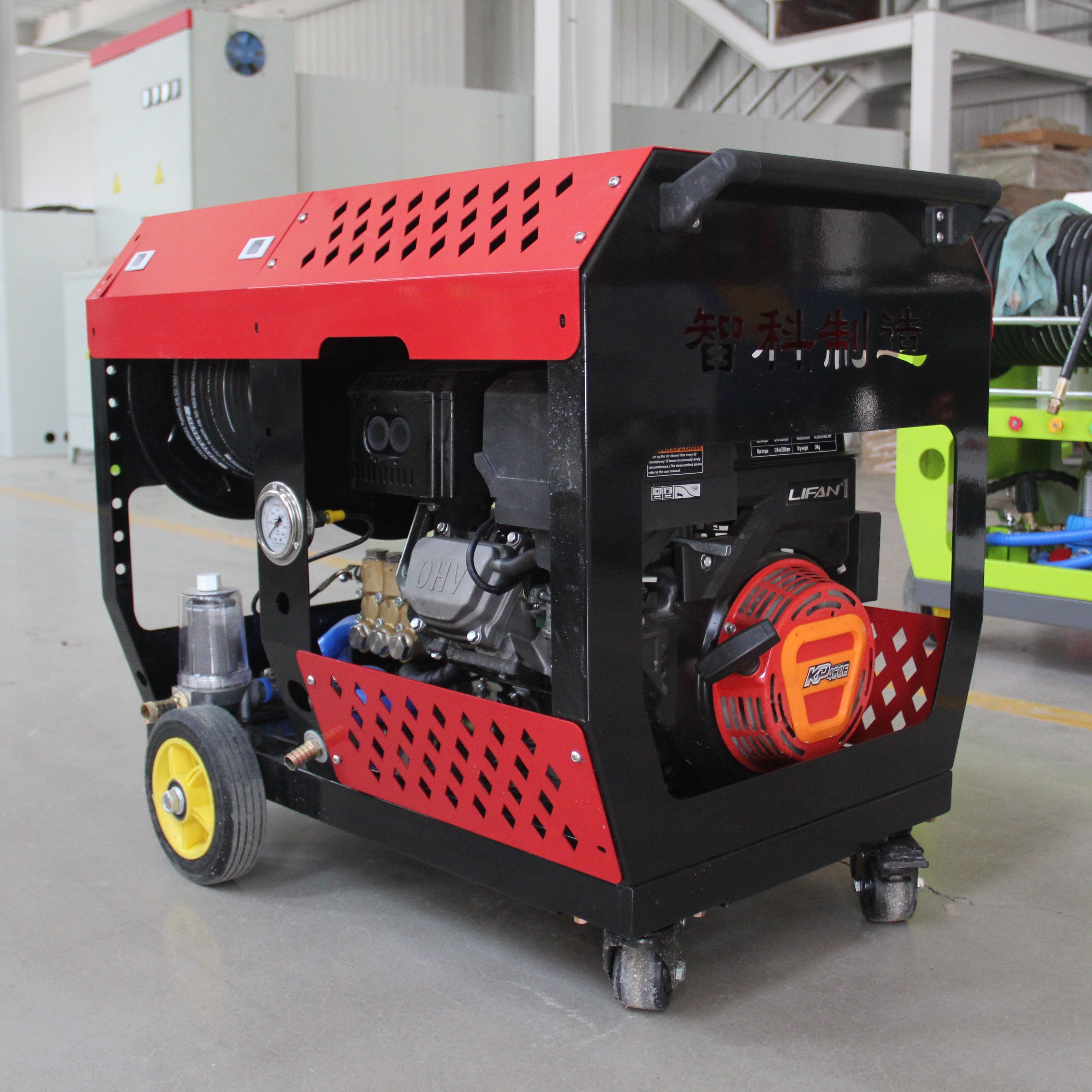 Cheap Accuracy affordable Safety convenience pump flow Parallel bar gasoline engine sewer cleaning machine