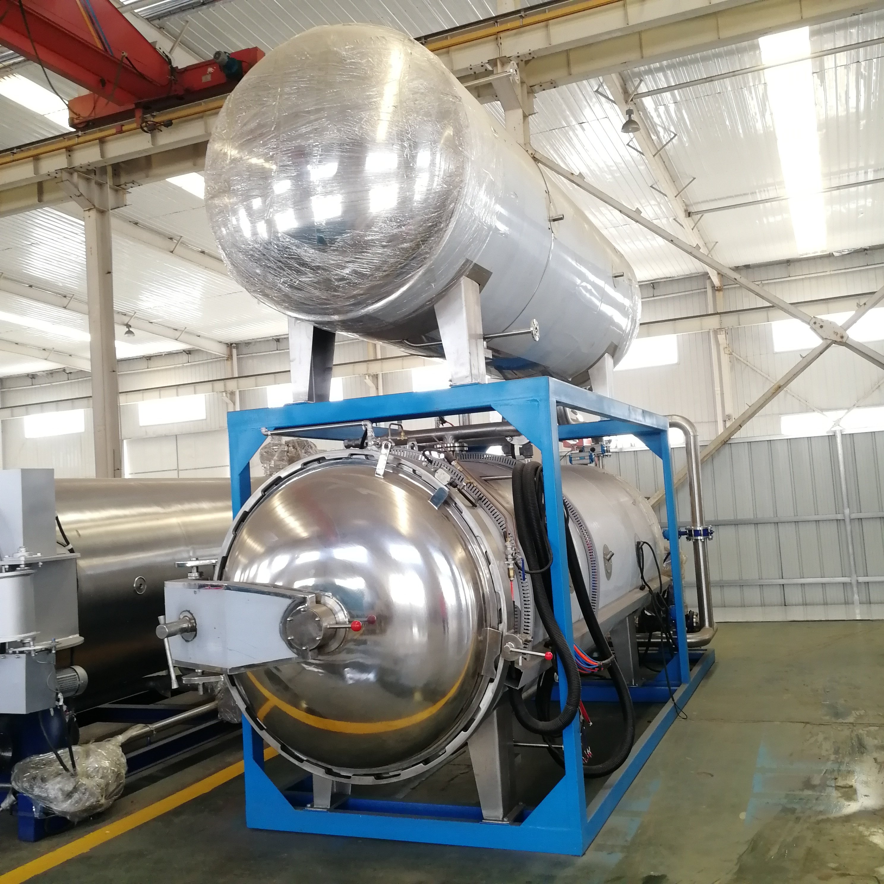 Rotary Retort Machine automatic industrial Jars Tin Can ketchup tomato paste sardine canned horizontal food sterilizer