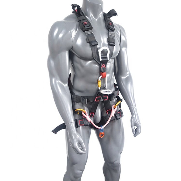 Full-body safety Belt Multi-tooth Ring Protection Rescue Rock Climbing Fall Protection Equipment