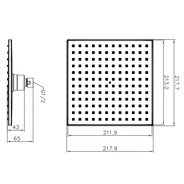 Hot Sale Products High Pressure Safety Rain Shower Water Tap Faucet Head