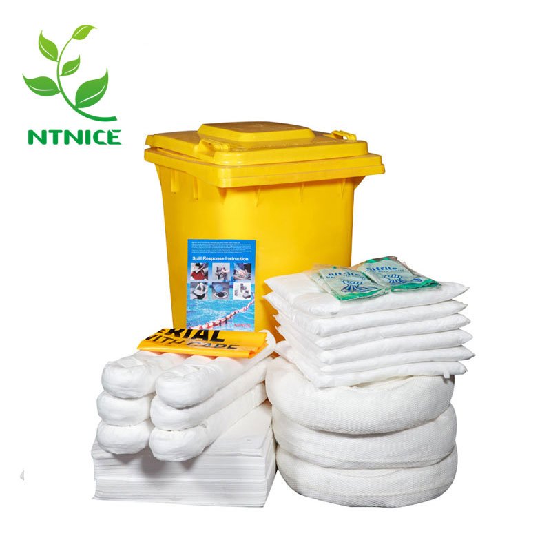 Universal Eco-friendly Absorbent Spill Kit 240L Absorbency for Controlling Spills of Oils Coolants Solvents Water
