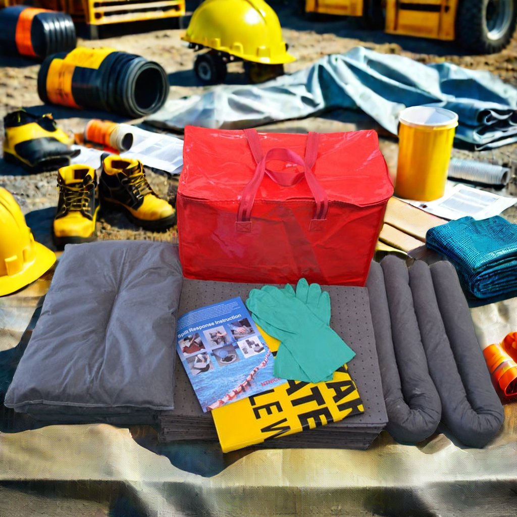 Universal Eco-friendly Absorbent Spill Kit 240L Absorbency for Controlling Spills of Oils Coolants Solvents Water