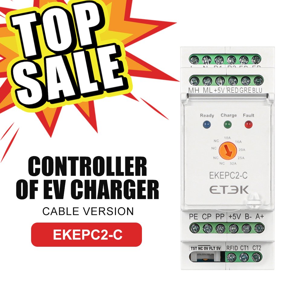 ETEK Evse Controller Electronic Protocol Chontrollers EV Charger Station Cable 32A AC 230V EKEPC2-C cable