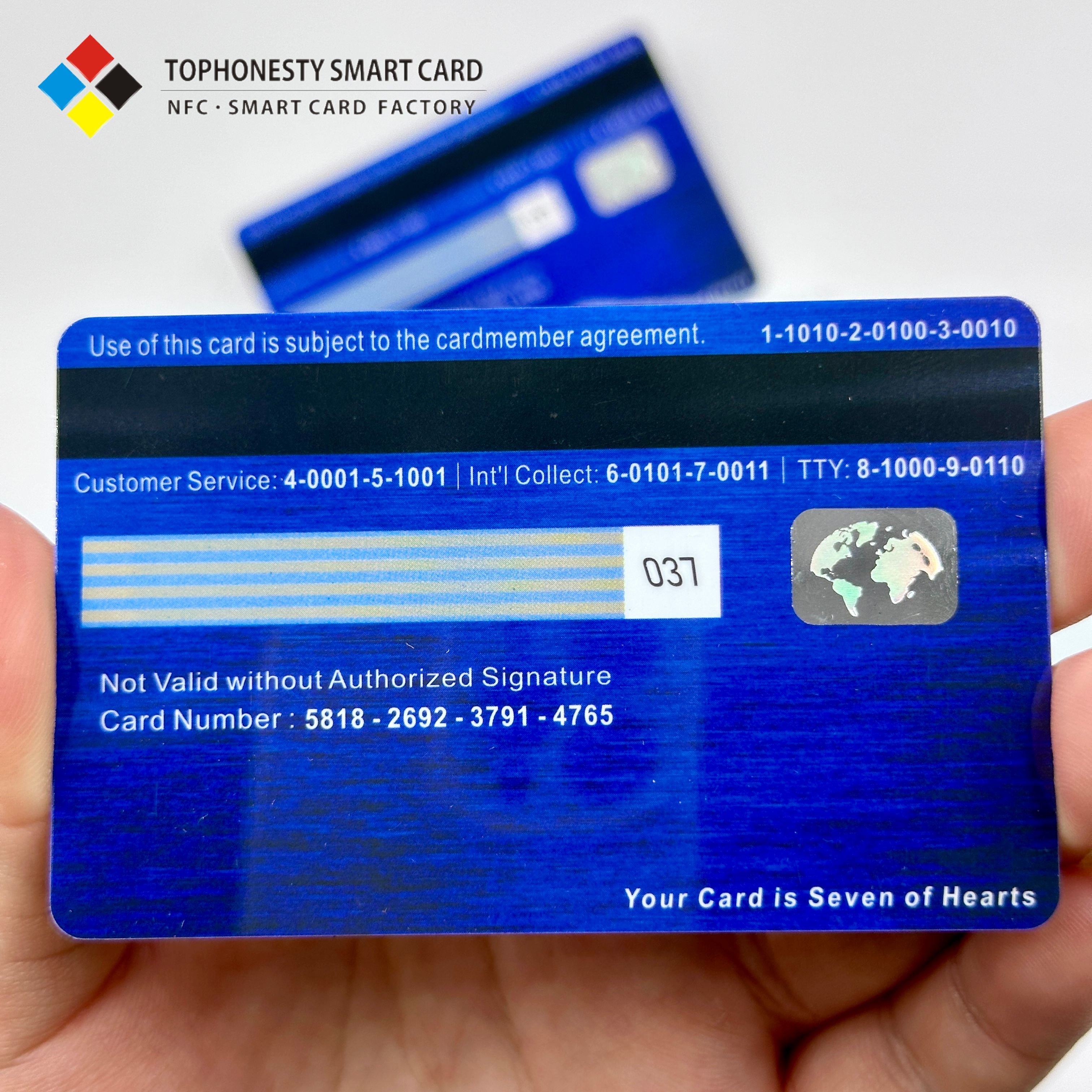 Hi-Co 2750 Magnetic Stripe RFID Card Waterproof PVC & PET 13.56MHz for Hotel Card Lock & Payment