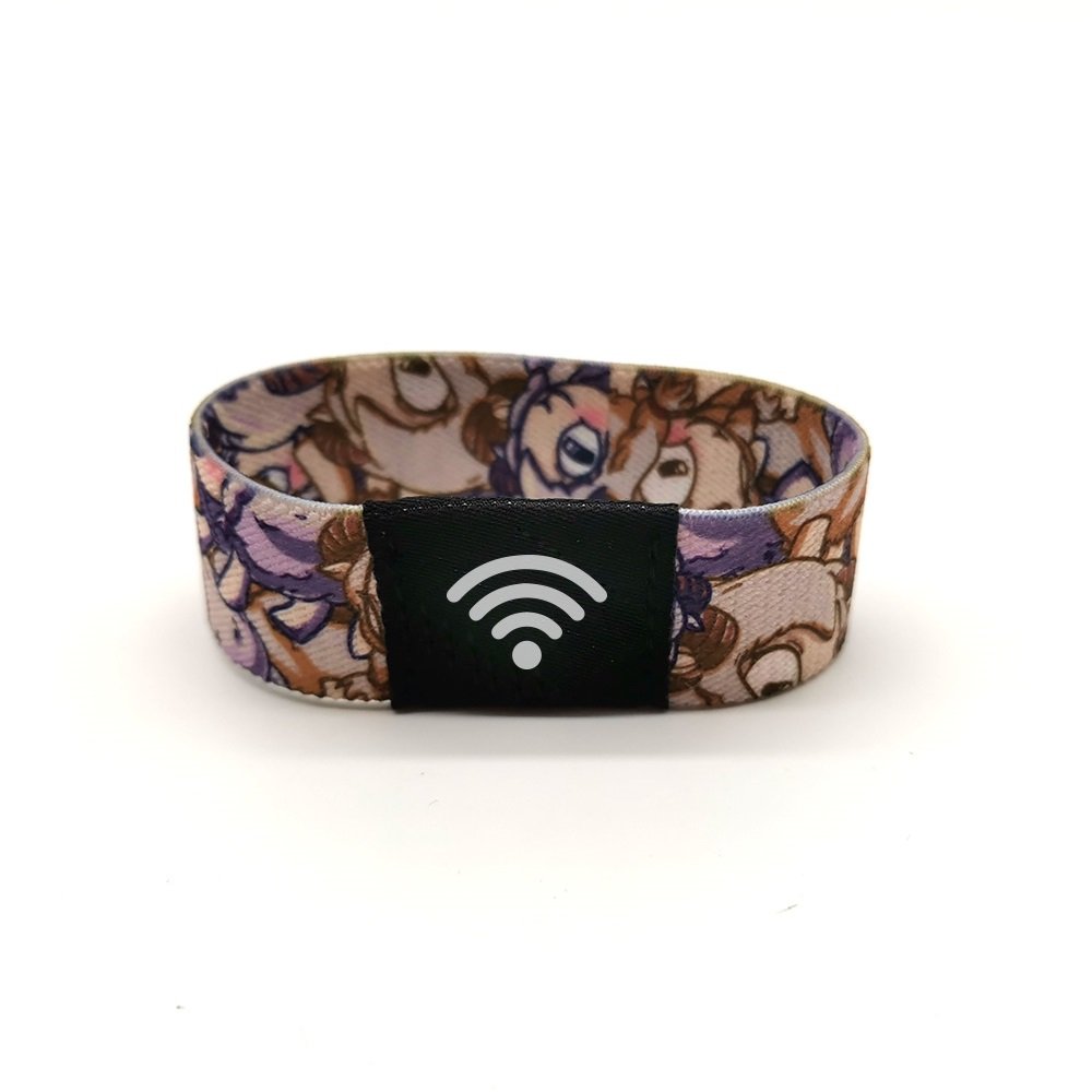 RFID Smart ic Card Elastic Wristband RFID NFC wristbands nfc 213/ 215/ 216 Stretch wristbands rfid Bracelet for porting events