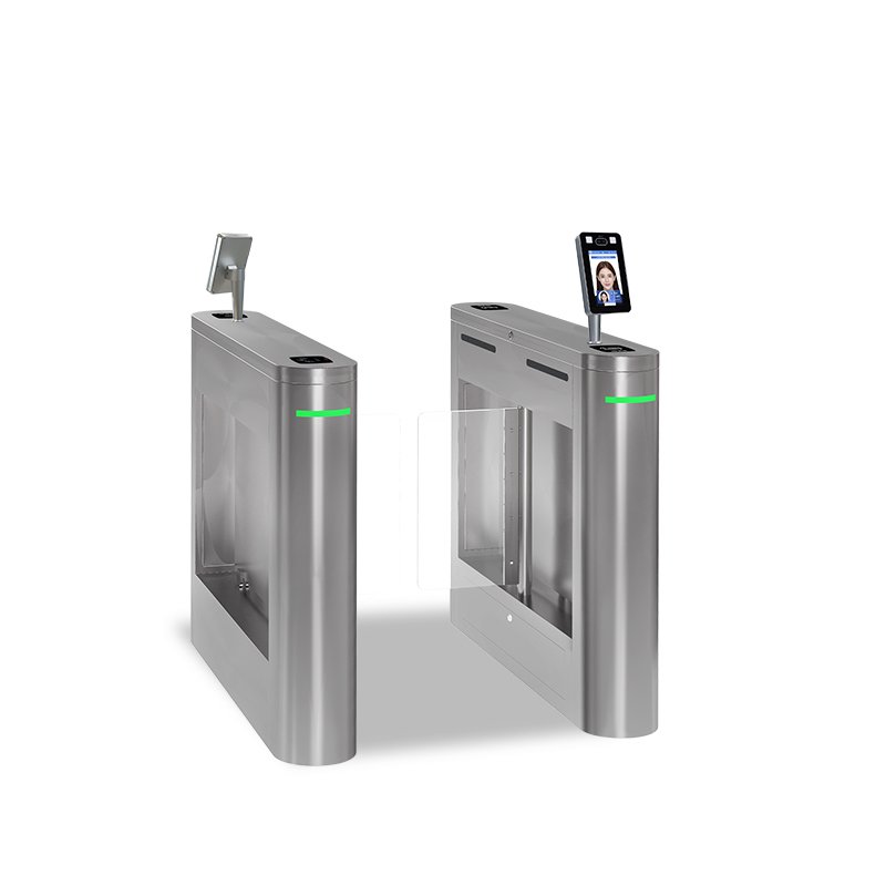 Smallest Quick Pass Gate turnstile qr code reader Flap Barrier Swing Gate Barrier Speed Gate with RFID ACCESS CONTROL